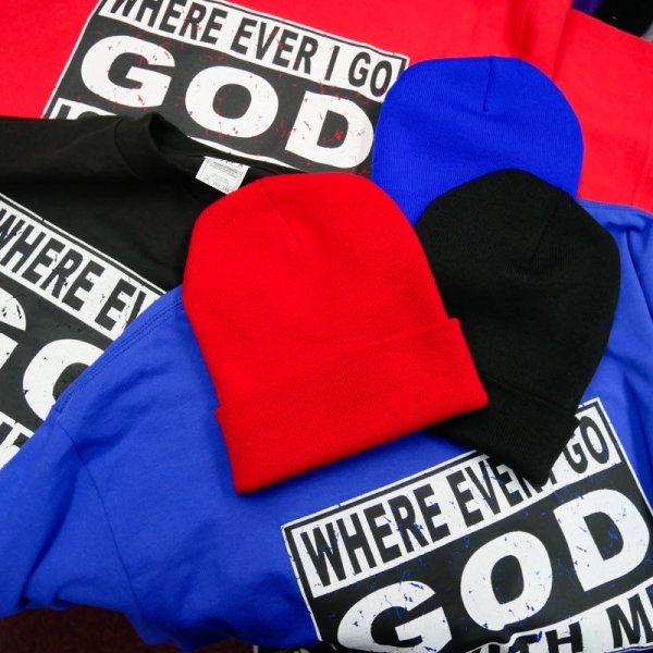 画像3: 【SALE!!】残り2XLのみ！《全3カラー》☆WHERE EVER I GO GOD IS WITH ME Tシャツ☆ (3)