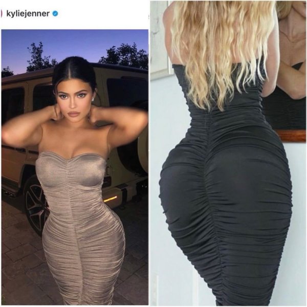 画像2: 【SALE!!】残りSのみ！★【Made in USA】スーパーストレッチ《シャーリング》ロングワンピース★ (2)