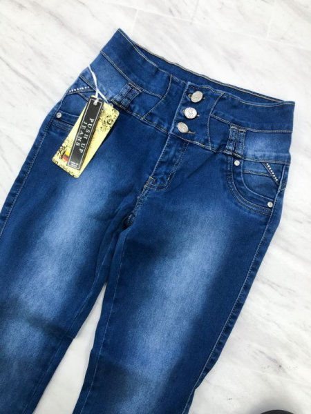 画像4: 【宅急便コンパクト(全サイズ)/ネコポス(US5まで)】★SILVER DIVA Jeans #3290《サイドcut-out/大粒ジルコニア埋め込み≫3ボタンノンポケスキニーPUSH UPジーンズ★ (4)