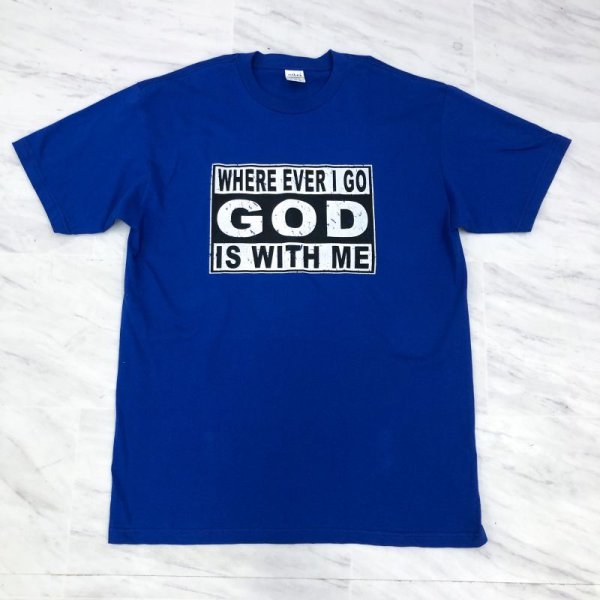 画像6: 【SALE!!】残り2XLのみ！《全3カラー》☆WHERE EVER I GO GOD IS WITH ME Tシャツ☆ (6)