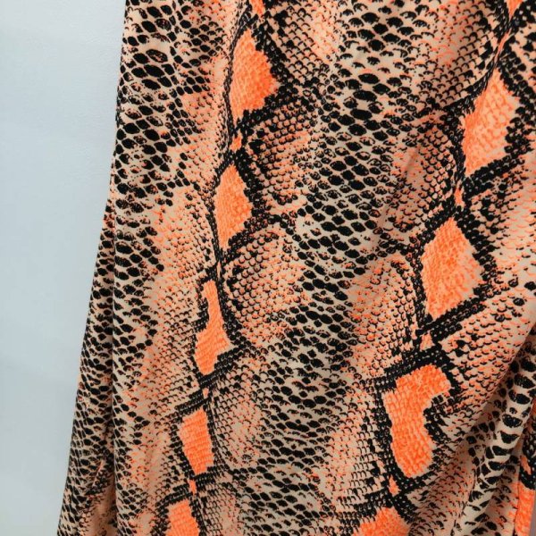 画像5: 【宅急便コンパクト(4点まで)/ネコポス(3点まで)】★≪全3色♪≫【ネオンカラー♡パイソン柄♡】スーパーストレッチワンピース★ (5)