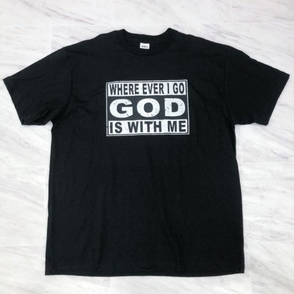 画像8: 【SALE!!】残り2XLのみ！《全3カラー》☆WHERE EVER I GO GOD IS WITH ME Tシャツ☆ (8)