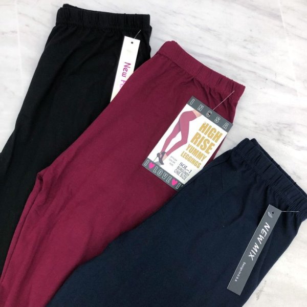 画像3: 【宅急便コンパクト(4点まで)/ネコポス(2点まで)】≪全3種類フリーサイズ♪≫★プレーンタイプ／ピーチスキンハイウエストストレッチレギンス★ (3)