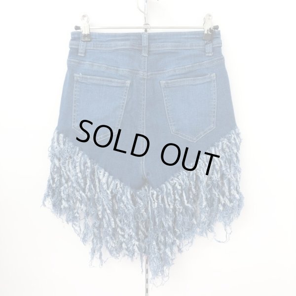 画像4: 【SALE!!】残りMサイズのみ！【宅急便コンパクト/ネコポス対応】★JCJQ Jeans《superフリンジ♡》ハイウエストデニムショートパンツ★ (4)