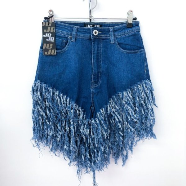 画像3: 残りMサイズのみ！【宅急便コンパクト/ネコポス対応】★JCJQ Jeans《superフリンジ♡》ハイウエストデニムショートパンツ★ (3)