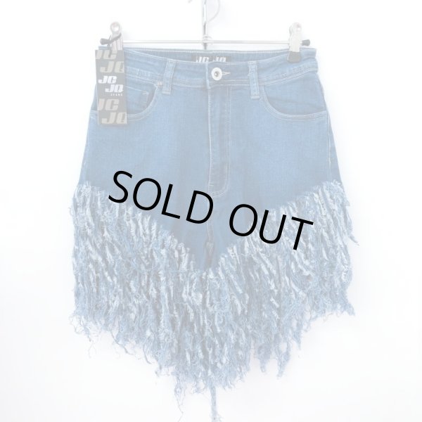 画像3: 【SALE!!】残りMサイズのみ！【宅急便コンパクト/ネコポス対応】★JCJQ Jeans《superフリンジ♡》ハイウエストデニムショートパンツ★ (3)